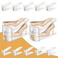 FENRUNXU Shoe Slots Organizer for Closet,12PACK Shoe Stacker Shoe Rack Organizer for Closet Space Saver Storage Shoe Holder Organization(Transparent)