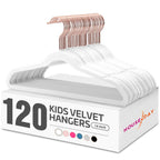 HOUSE DAY Velvet Kids Hangers 60 Pack, Premium Childrens Hangers for Closet