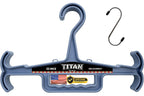 HICE - Titan Vest Hanger | Original Heavy Duty Plate Carrier & Body Armor Hanger | 200 lb Load Capacity | Durable High Impact Resin | for Police, Military, Scuba & Tactical Gear (Black)
