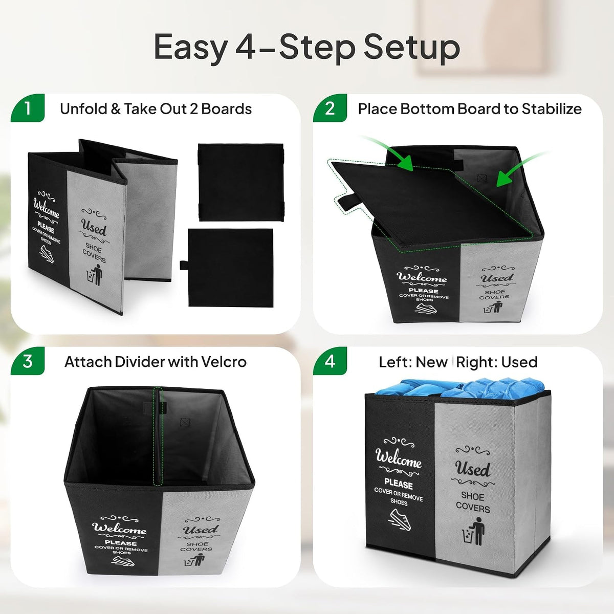 Opret Shoe Cover Box 2 Compartment for Open House
