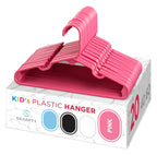 Sharpty Kids Plastic Hangers, Children's Hangers for Baby, Toddler, and Child Clothes - Everyday Standard Use - Ideal for Boys and Girls Closet, Clothing, Pants, Coats, and More - White, 20 Pack