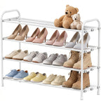 INSMART 3-Tier Expandable Shoe Rack, Stackable and Adjustable Shoes Organizer Storage Shelf, Sturdy and Durable Metal Structure Free Standing Shoe Rack for Closet Entryway Doorway