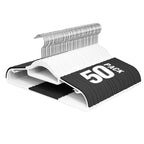 Plastic Hangers 50 Pack, 16.5" Non-Slip Clothes Hangers Heavy Duty