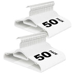 Plastic Hangers 50 Pack, 16.5" Non-Slip Clothes Hangers Heavy Duty