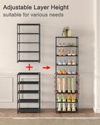 Autonomier 5-Tier Extra Small Shoe Rack (16.3" Wide), Narrow Space-Saving