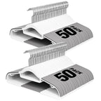 Plastic Hangers 50 Pack, 16.5" Non-Slip Clothes Hangers Heavy Duty