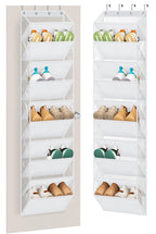 AOODA 10 Tier Clear Over the Door Shoe Organizer Storage, Deep Pockets Large Hanging Shoe Rack for Closet Door, Fit 20 Pairs Shoe Holder Hanger for Sneakers, Boots (Black)