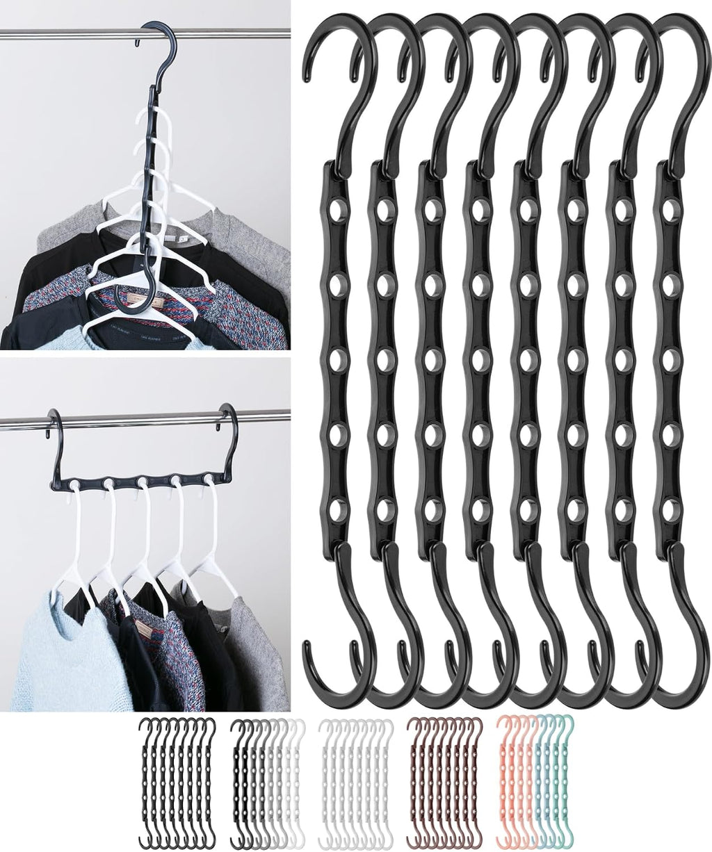 Mr. Pen- Space Saving Hangers, 8 pcs, 360° Rotating Hooks