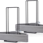 EASTTOWEST Hanger Organizer Stacker for Closet Laundry Room,Holds up 110 Wire Hanger,Black Carbon Steel Clothes Hanger Storage Rack Holder for Adult or Child
