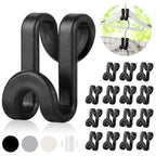 Mlici 60 Pack Space Saving Hanger Hooks, Connector Hooks for Closet, Clear