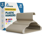 Lifemaster Plastic Clothes Hanger Set - 30 Pieces Versatile, Lightweight, Space-Saving, Non-Slip, Slim Designed, Dry and Wet Clothes Hanger Set - White