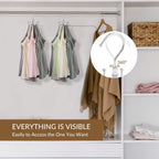 ZEDODIER Tank Top Hanger, Rotating Bra Organizer for Closet, Holds 24 Bras