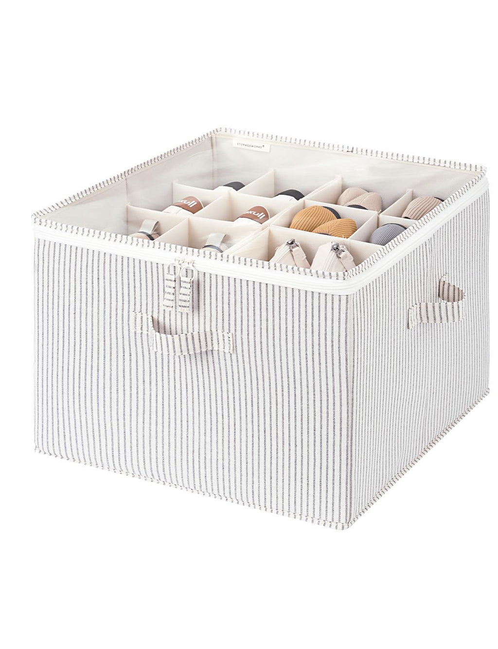 StorageWorks 2-Pack 32-Pair Shoe Storage Organizer for Closet, Beige