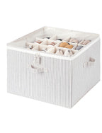 StorageWorks 2-Pack 32-Pair Shoe Storage Organizer for Closet, Beige