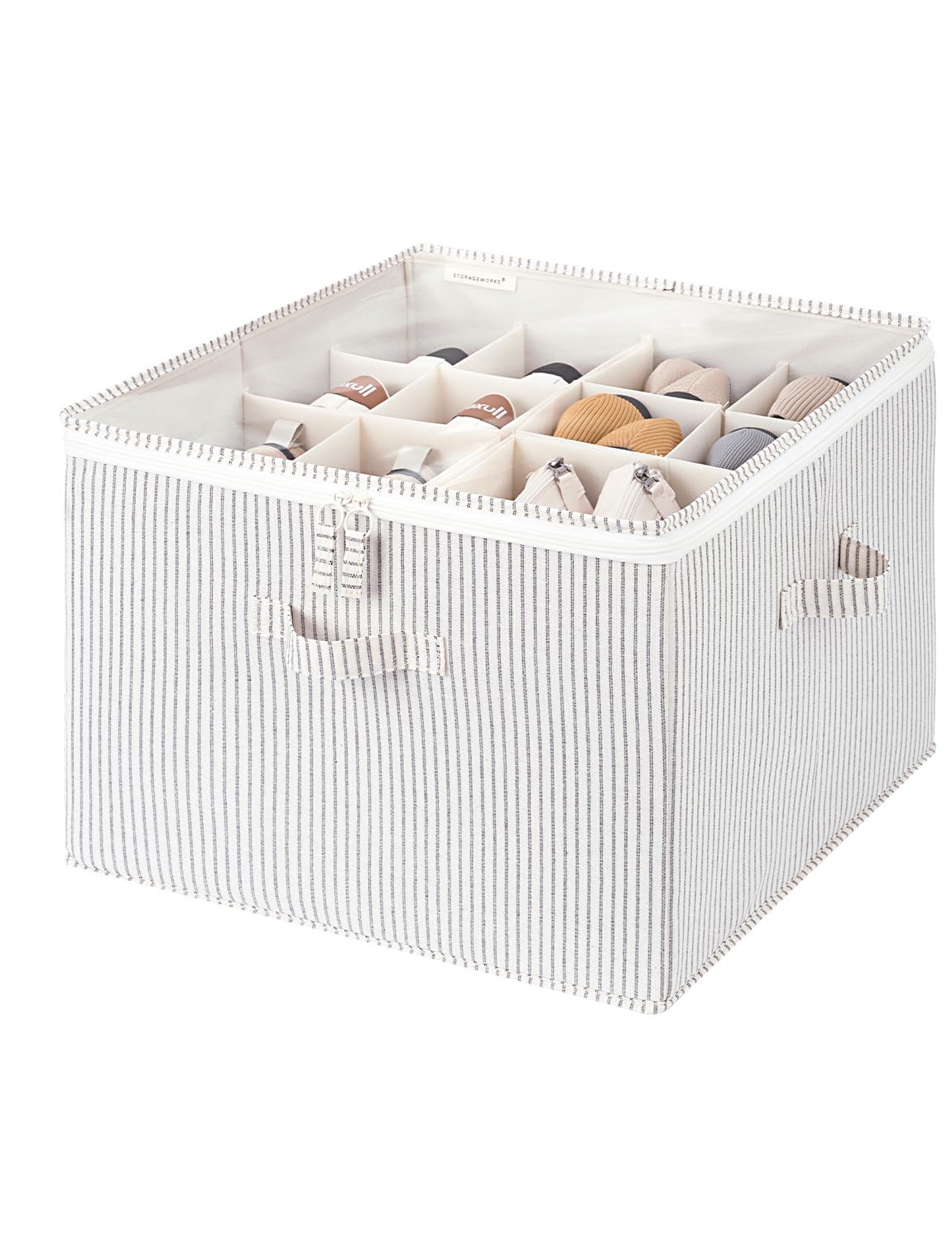 StorageWorks 2-Pack 32-Pair Shoe Storage Organizer for Closet, Beige