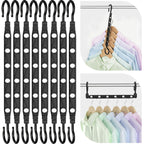 Space Saving Hangers for 48 Clothes, Reinforced Collapsible Hangers