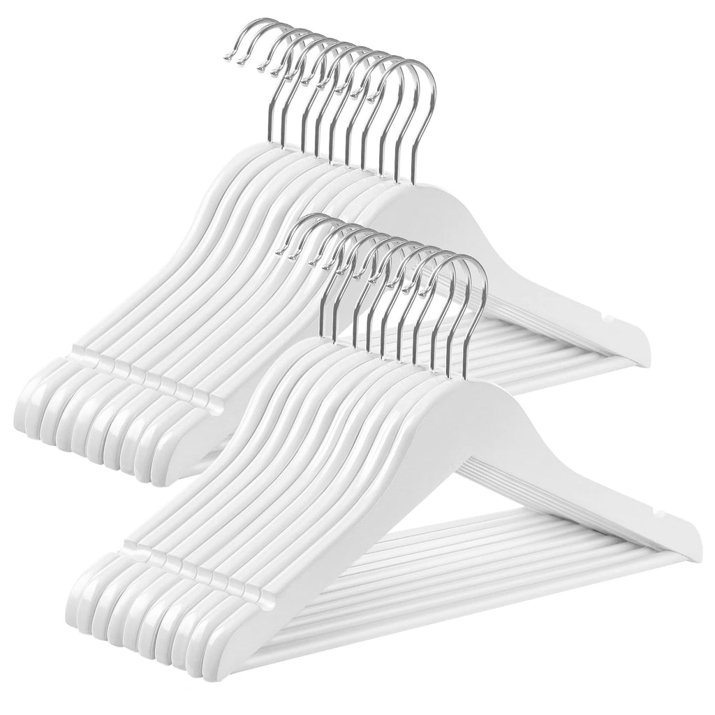SONGMICS Baby Hangers 20 Pack, Kids Wooden Hangers for Children's Clothes