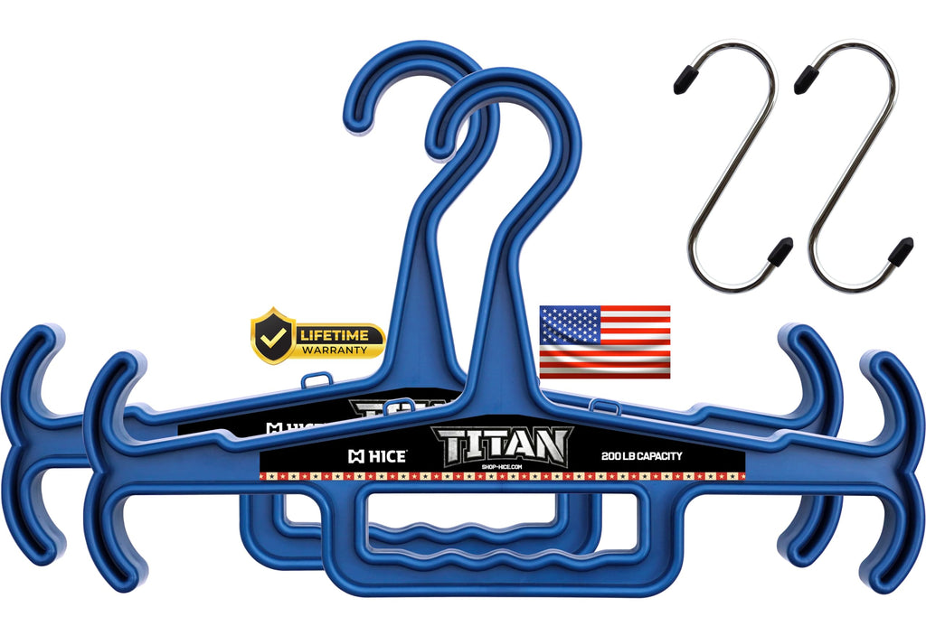 HICE - Titan Vest Hanger | Original Heavy Duty Plate Carrier & Body Armor Hanger | 200 lb Load Capacity | Durable High Impact Resin | for Police, Military, Scuba & Tactical Gear (Black)
