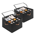 StorageWorks 2-Pack 32-Pair Shoe Storage Organizer for Closet, Beige
