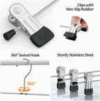 Pants Hangers with Clips Skirt Hangers for Women 10Pack