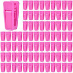 KISEER 40 Pcs Plastic Baby Hanger Clips Slim-line Finger Clips Set for Clothes Hanger Velvet Hanger (White)