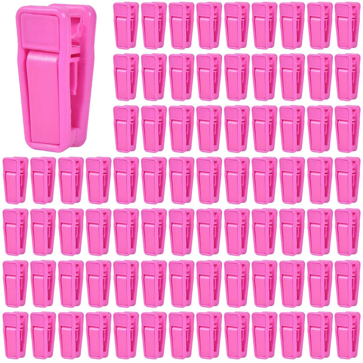 KISEER 40 Pcs Plastic Baby Hanger Clips Slim-line Finger Clips Set for Clothes Hanger Velvet Hanger (White)