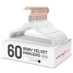 HOUSE DAY Velvet Kids Hangers 60 Pack, Premium Childrens Hangers for Closet