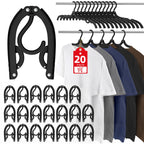 30Pcs Foldable Travel Hangers Cruise Essentials Travel Essential Phone Size