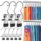 30 Pack Pants Hangers with Clips,Legging & Jean Hangers for Closet Hanging