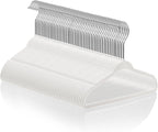 Casafield 50 Velvet Baby Hangers - 11" Size for Infant & Toddler Clothes - Ivory