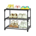 HITHIM 4-Tier Free Standing Pink Shoe Racks, Lightweight Stackable Shelf