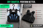 HICE - Titan Vest Hanger | Original Heavy Duty Plate Carrier & Body Armor Hanger | 200 lb Load Capacity | Durable High Impact Resin | for Police, Military, Scuba & Tactical Gear (Black)