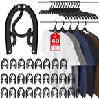 30Pcs Foldable Travel Hangers Cruise Essentials Travel Essential Phone Size