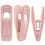 TOFIIGREM Velvet Hanger Clips for Velvet Hangers - 20 PCS Beige Non-Slip Velvet Clip for Skirt Hanger, Strong Flocking Clips Fit for Ivory Velvet Hangers