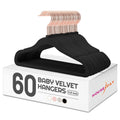 HOUSE DAY Velvet Kids Hangers 60 Pack, Premium Childrens Hangers for Closet