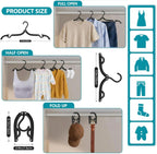 30Pcs Foldable Travel Hangers Cruise Essentials Travel Essential Phone Size