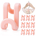 Mlici 60 Pack Space Saving Hanger Hooks, Connector Hooks for Closet, Clear