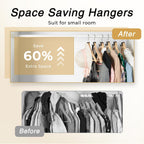 HOUSE DAY Space Saving Hanger Hooks 60 Pack, Clothes Hanger Connector Hooks