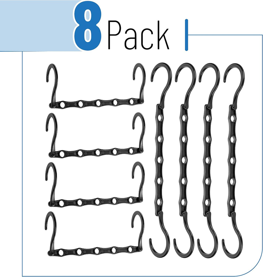 Mr. Pen- Space Saving Hangers, 8 pcs, 360° Rotating Hooks