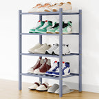 Smiry Bamboo Shoe Rack, 12 Vertical Slats, 3 Tier - 26.8" Wide, Natural