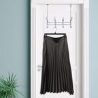 Sharpty Pant & Skirt Hangers - Closet Hangers for Shorts, Shirts, Jeans, Dresses, Slacks, Coats, Clothes, Clothing, Garments & More - Durable, Space Saving & Non-Slip, Black - 10 Pack