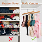 NECAMOCU 2 Pack Bra Hanger for Closet Organizer, Premium Tank Top Hangers