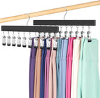Legging Organizer for Closet, Pants Hangers with Clips