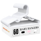 HOUSE DAY Plastic Baby Hangers for Closet 20 Pack, Durable Plastic Kids Hangers for Baby Clothes, Thin & Compact Childrens Hangers, Space Saving Pink Baby Hanger, Small Hanger for Kids Clothes
