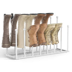 Freestanding Boot Rack, Shoe Storage Organizer Fit for 8 Pairs, Black