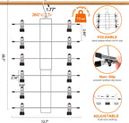 3 Pack Pants-Hangers-Space-Saving, 6 Tier-Closet-Organizers-and-Storage