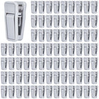 KISEER 40 Pcs Plastic Baby Hanger Clips Slim-line Finger Clips Set for Clothes Hanger Velvet Hanger (White)
