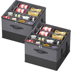Lifewit Shoe Storage Organizer for Closet, Holder Box, 2 Pack, Gray