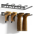 Zacurter Wader Hangers, Metal Wall Mounted Shoe Rack - 4 Pair Boot Organizer for Tall and Cowboy Boots - Entryway and Garage (2 Pack)