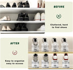 FENRUNXU Shoe Slots Organizer for Closet,12PACK Shoe Stacker Shoe Rack Organizer for Closet Space Saver Storage Shoe Holder Organization(Transparent)